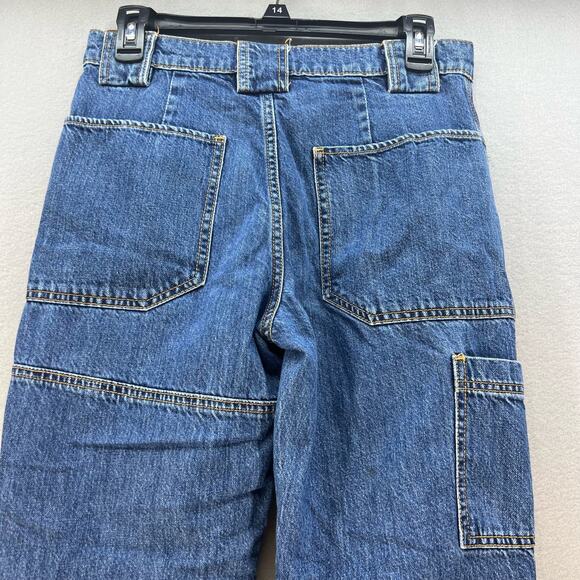 BDG Urban Outfitters Jeans Women's 27 (4) Blue Cargo Jogger Retro 90's Normcore - Picture 10 of 12
